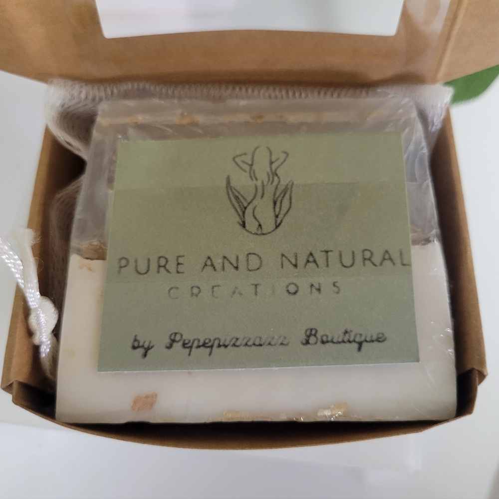 PureandNatural Goat Milk Soap aprox 4 oz Shrink wrapped - Picture 4 of 9